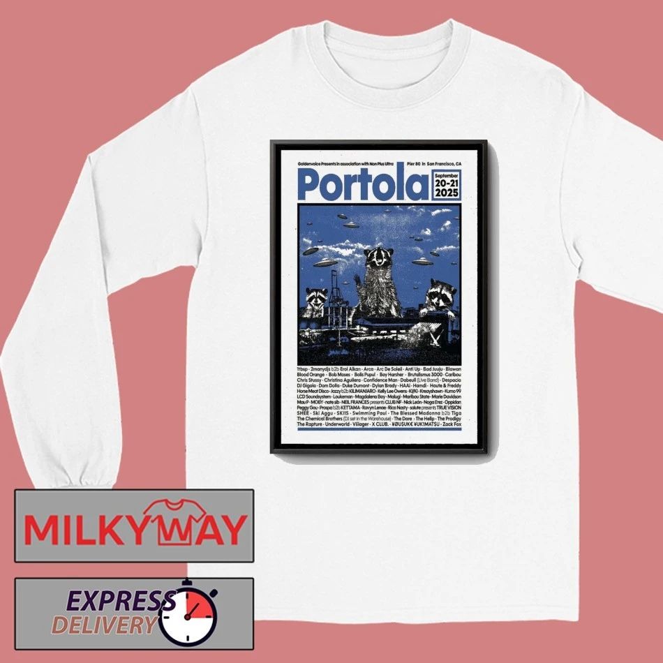Portola Music Festival California Poster shirt
