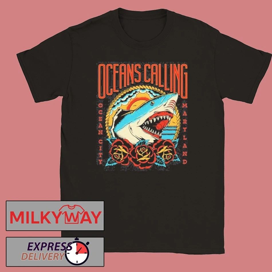 Oceans Calling Festival 2025 Ocean City MD Shark Lineup shirt