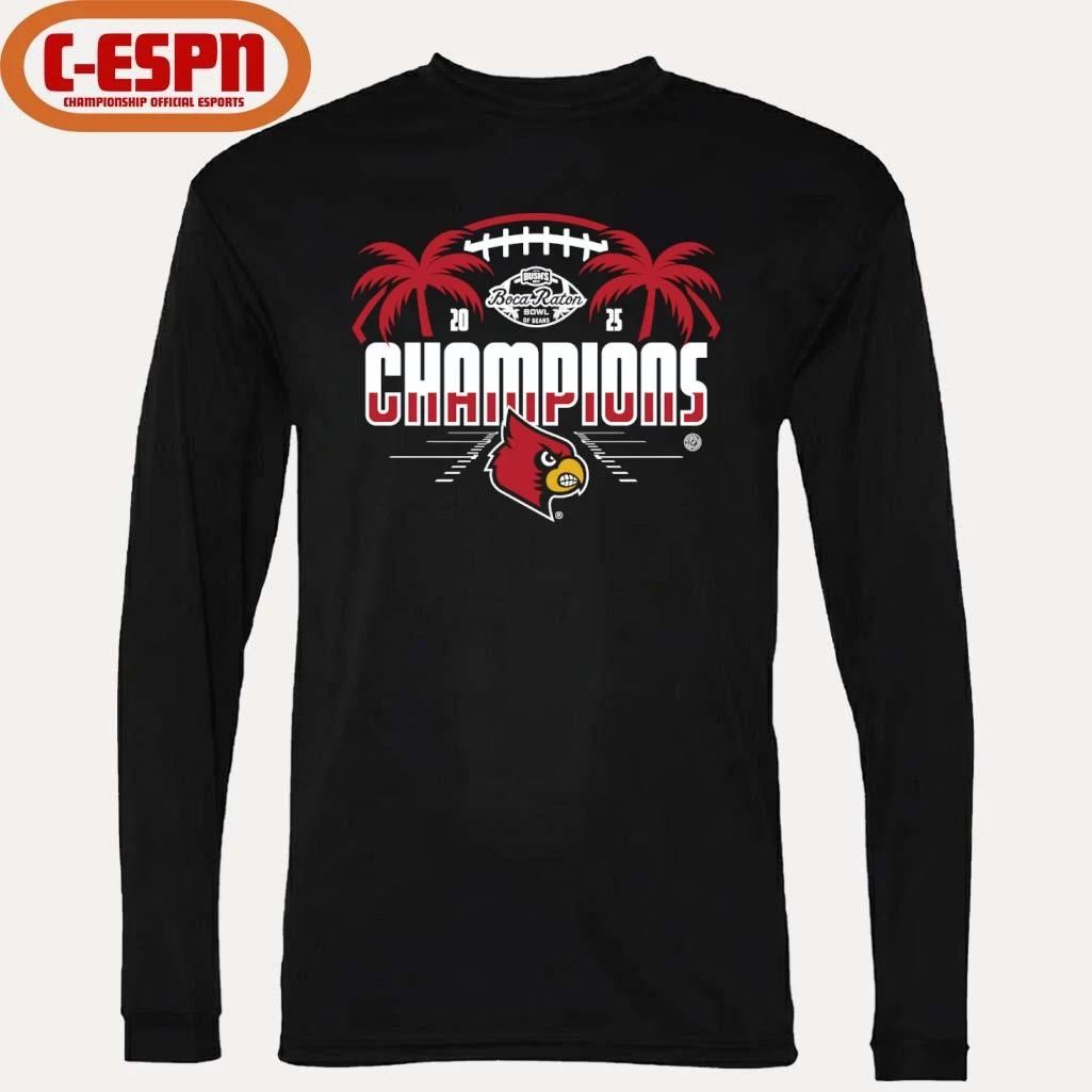 Louisville Cardinals 2025 Boca Raton Bowl Champions Shirt