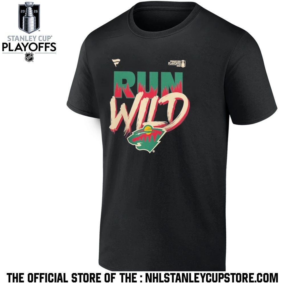 Minnesota Wild Black 2026 Stanley Cup Playoffs Slogan Shirt