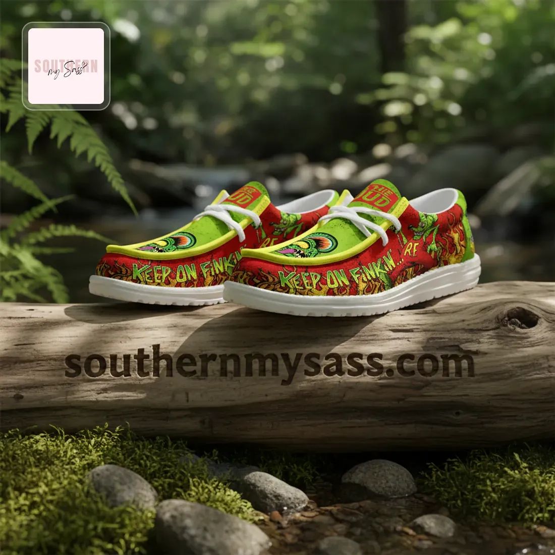 Rat Fink Keep On Finkin Hey Dude Shoes