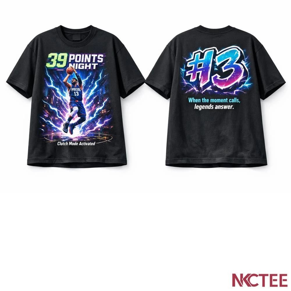 NKCtees Paul George 39 Points Night – PG13 Clutch Mode Basketball shirt