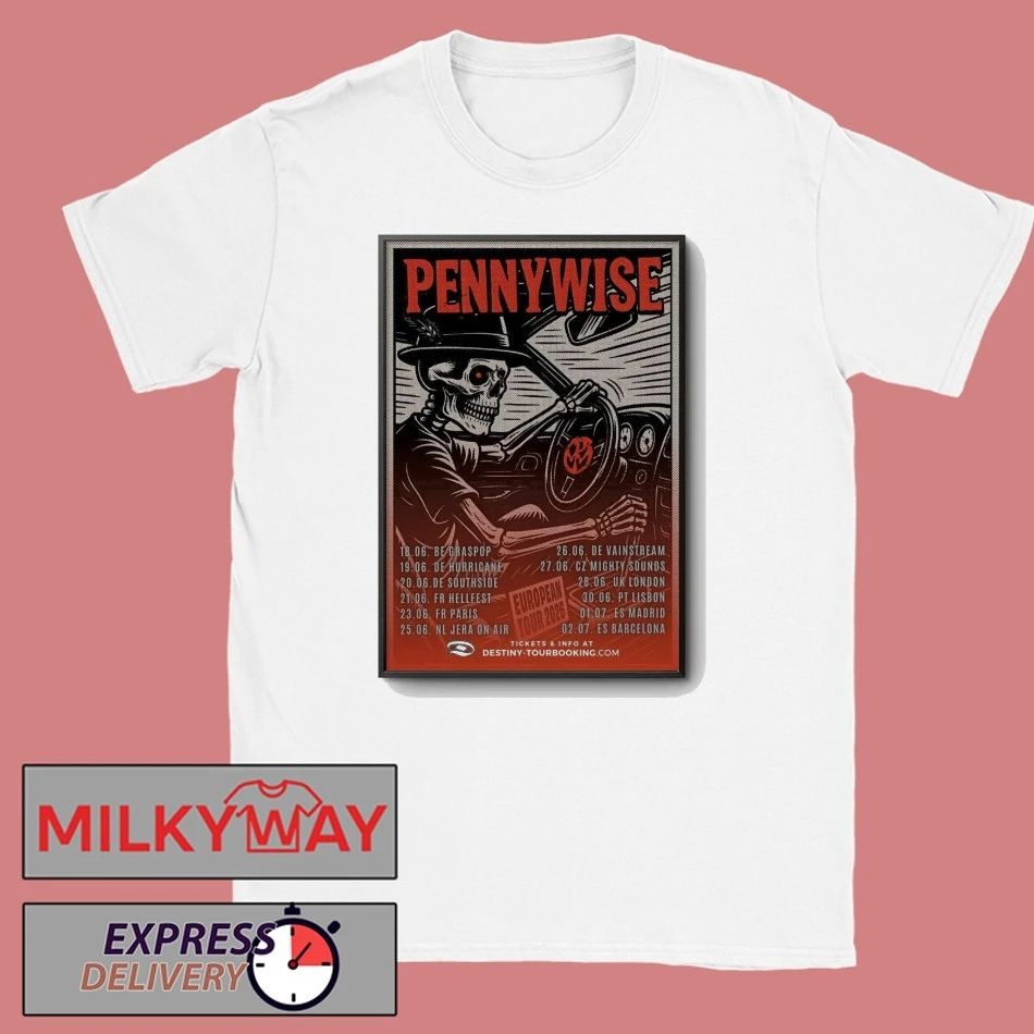 PennyWise Summer 2026 Tour UK Poster shirt