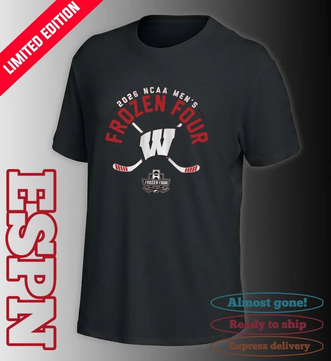 Wisconsin Men’s Hockey 2026 Frozen Four Bound Shirt