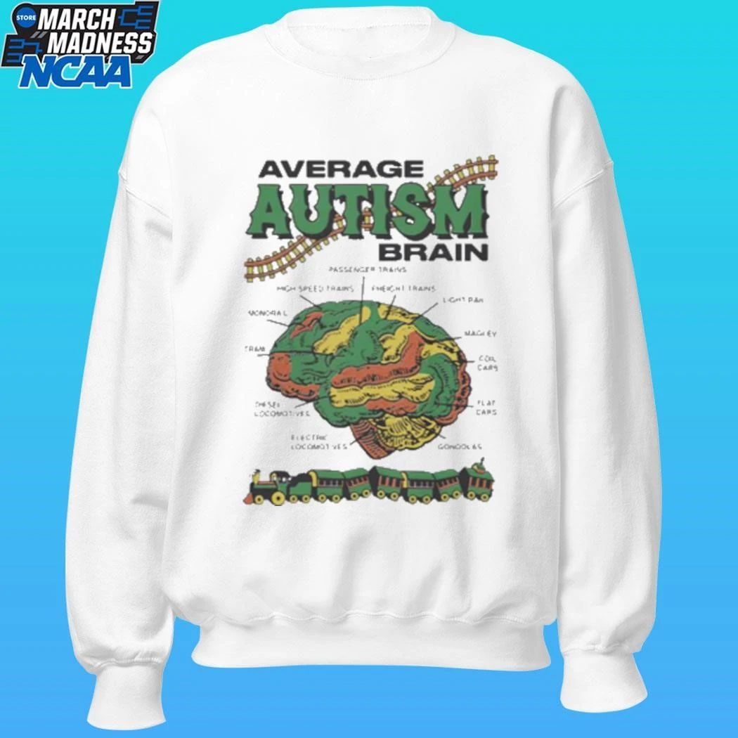 Average Autism Brain Passenger Trains High-speed Trains Shirt