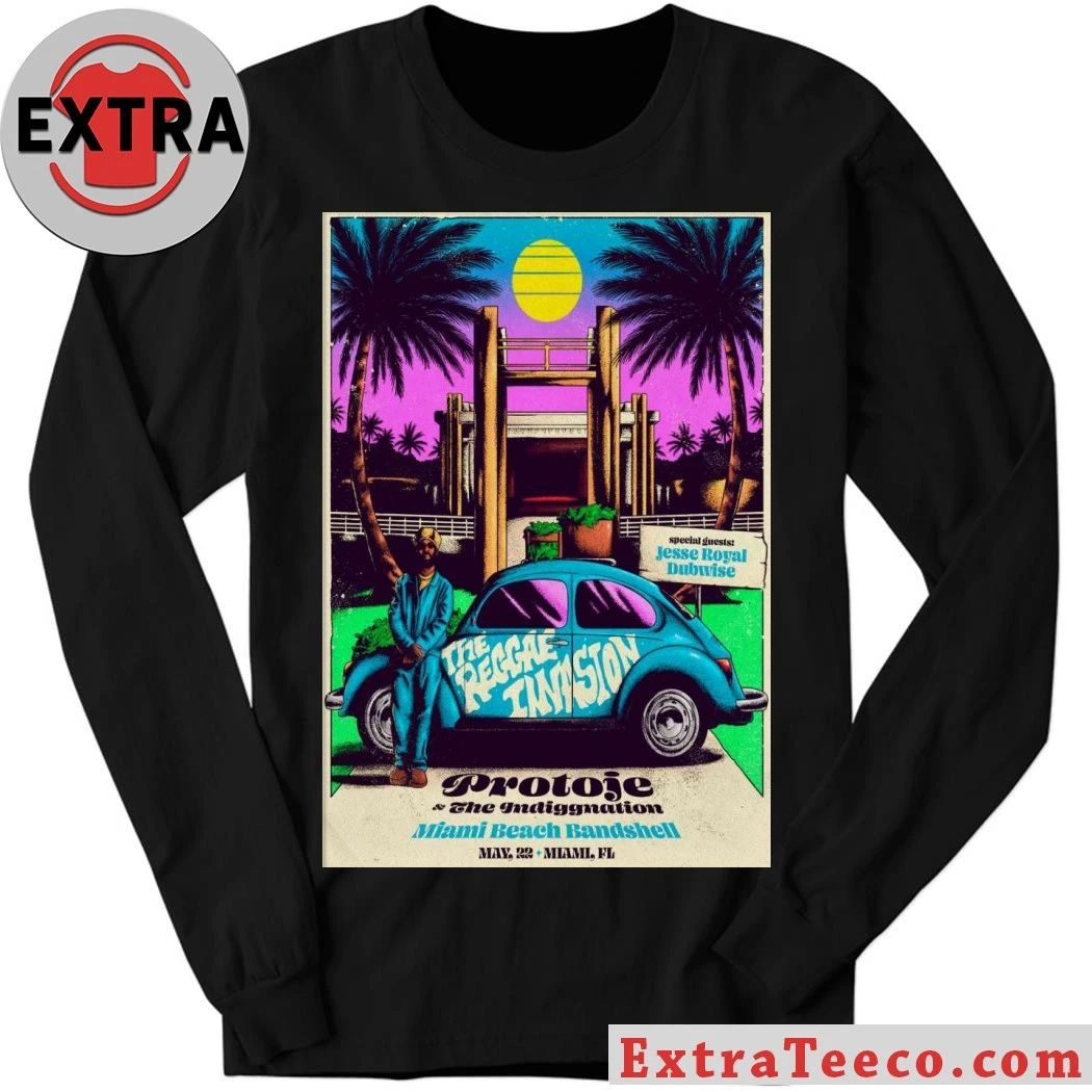 Original Protoje Miami, FL May 23 2026 Miami Beach Bandshell Tour Poster Shirt