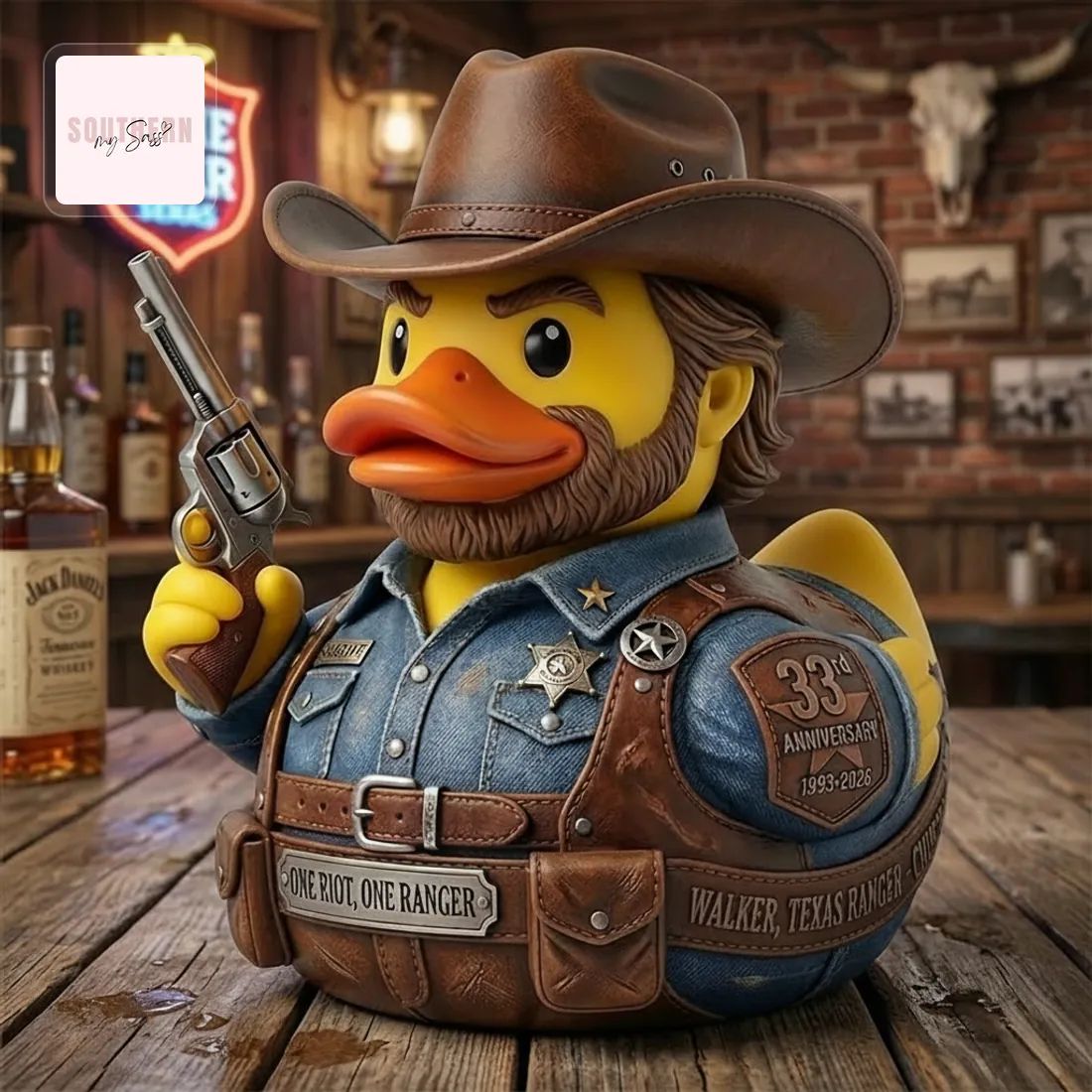 Walker Texas Ranger 33rd Anniversary Collectible Rubber Duck