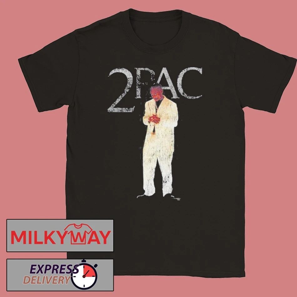 2pac White Suit Layered New Shirt