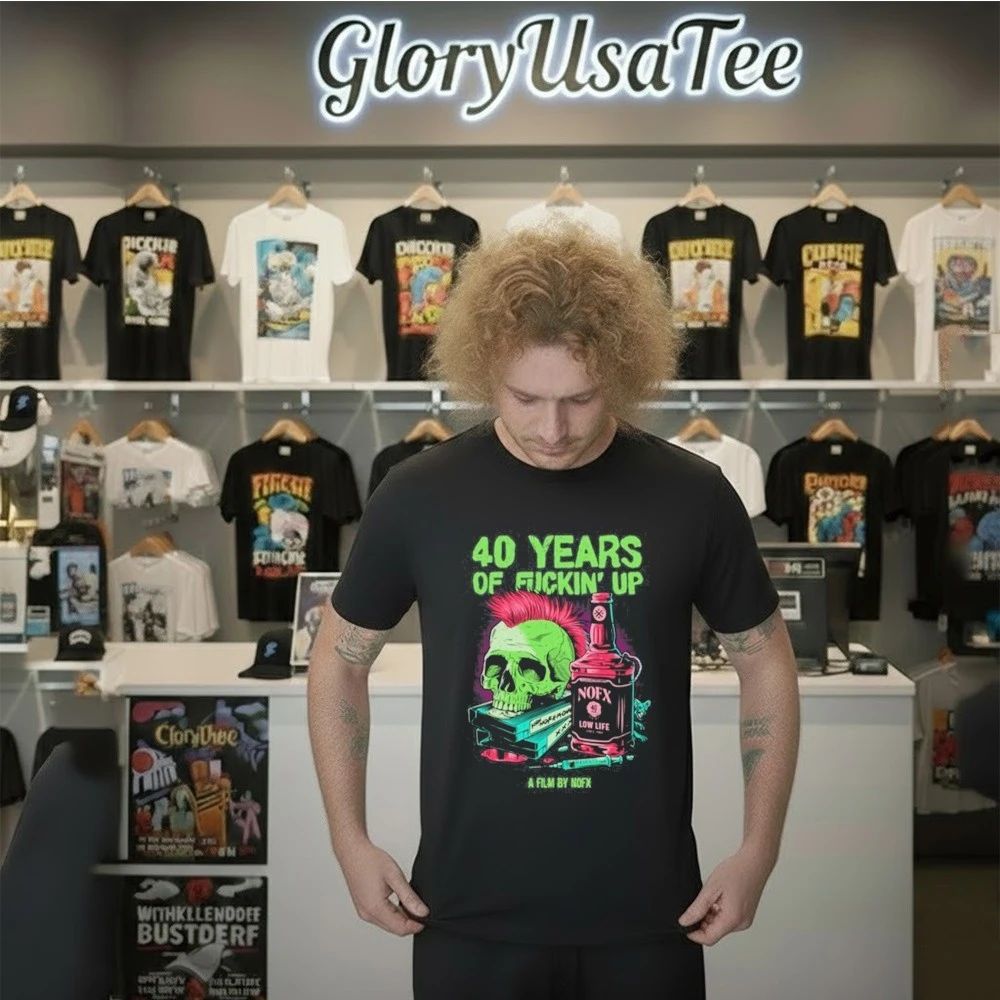 NOFX Band Bottle Skull Shirt