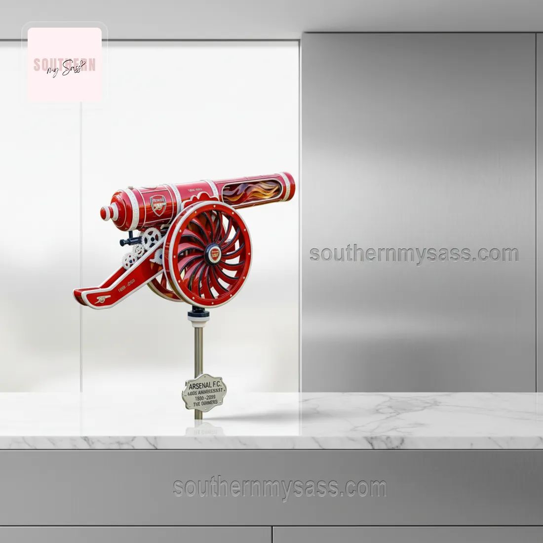 Arsenal FC 140th Anniversary The Gunners Cannon Wind Spinner