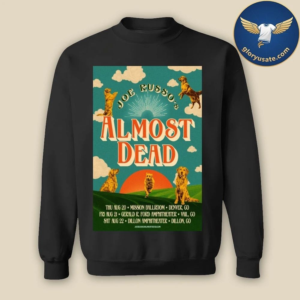 Joe Russo’s Almost Dead Aug 20-22 2026 Colorado Poster Shirt