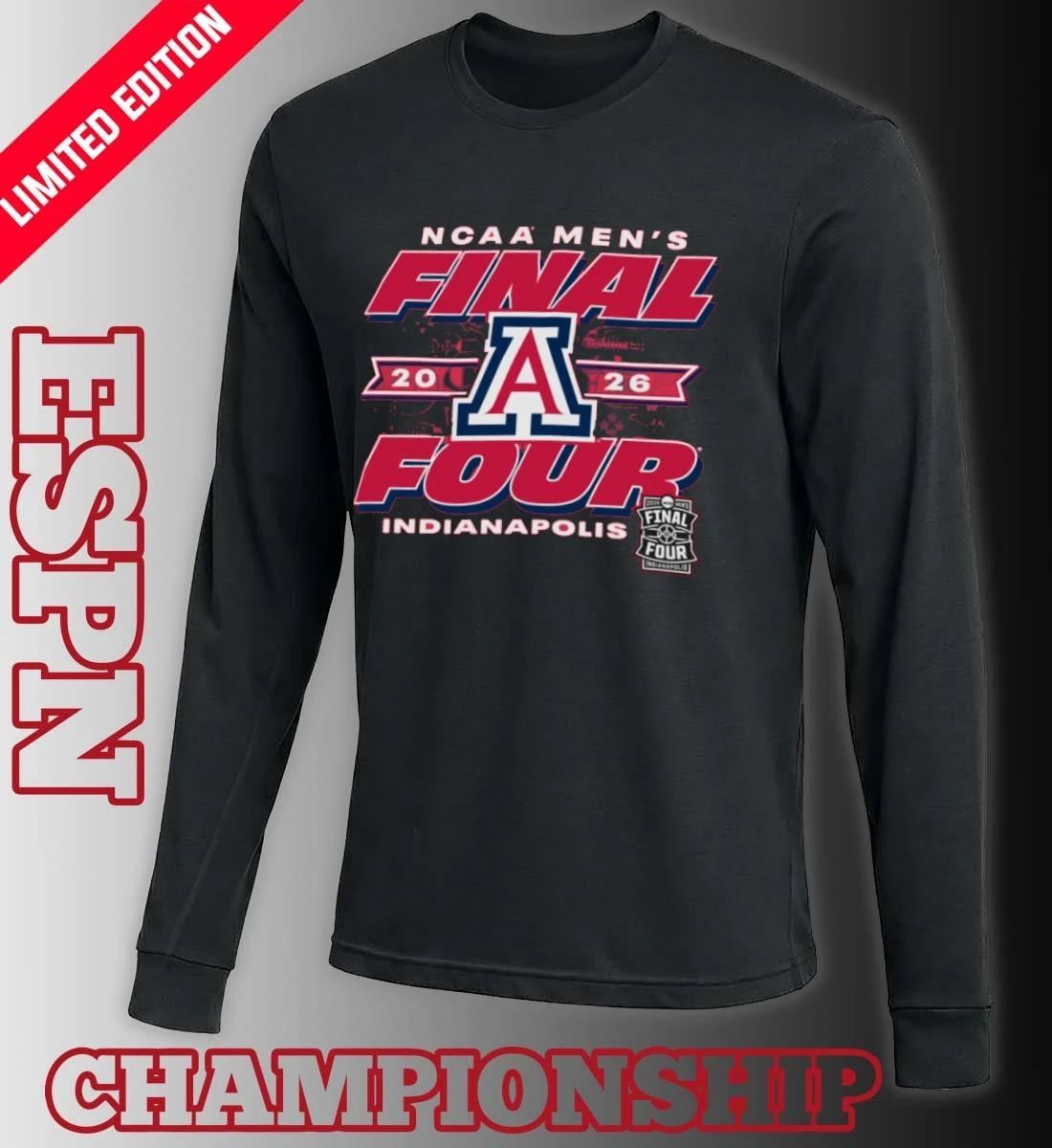 Men’s Final Four 2026 Arizona Wildcats Indianapolis Shirt