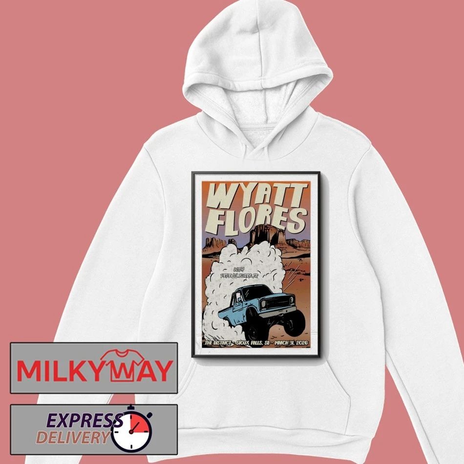 Wyatt Flores 2026 Drive All Night Tour Poster shirt