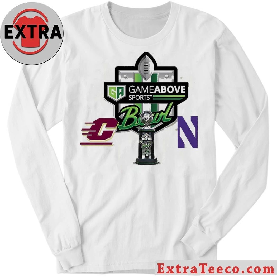 GameAbove Sports Bowl Central Michigan Chippewas Vs Northwestern Wildcats Bowl Season College Football 2025 2026 Logo Shirt