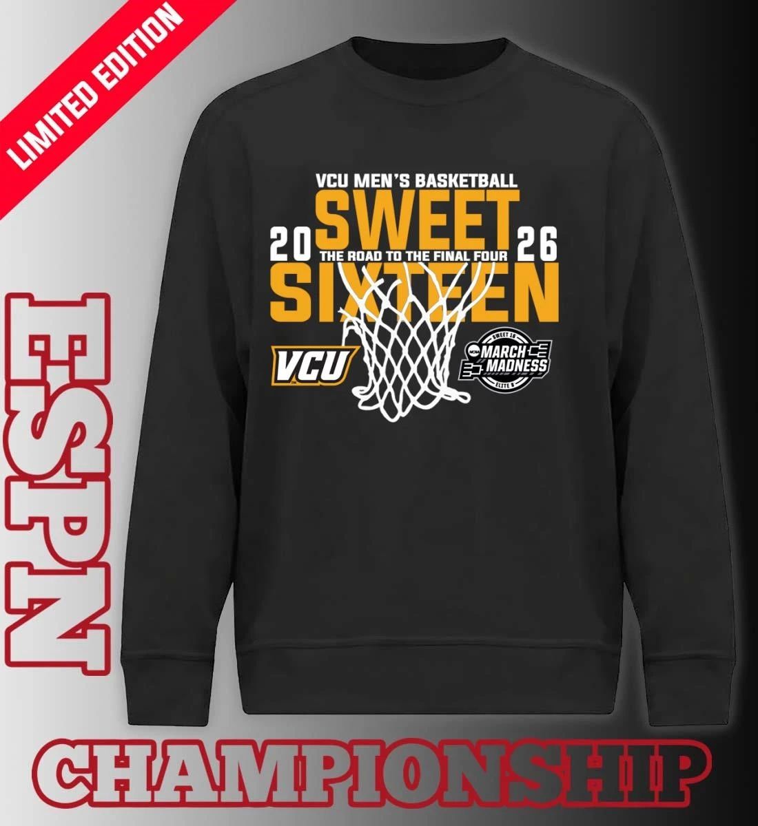 VCU Men’s Basketball 2026 Sweet Sixteen The Road To The Final Four Shirt