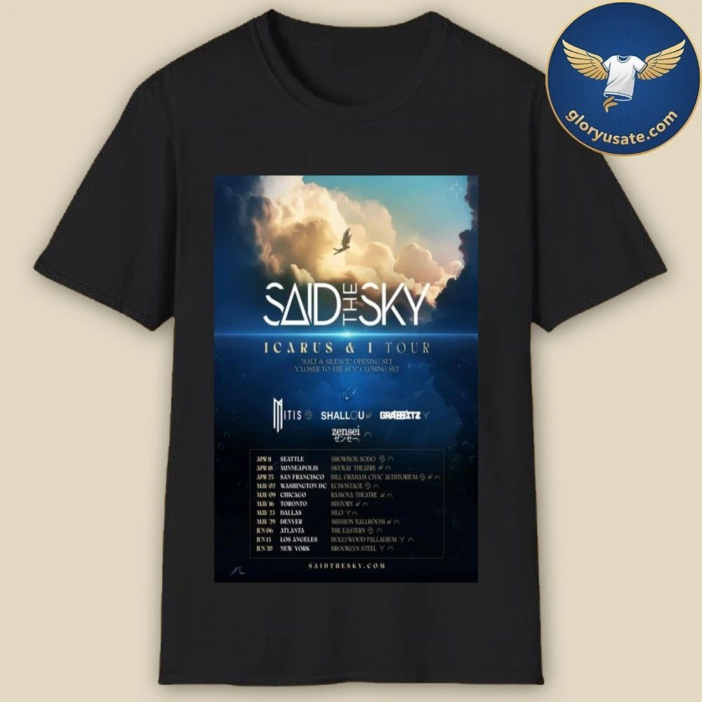 Said The Sky Icarus & I Tour 2026 Poster Shirt
