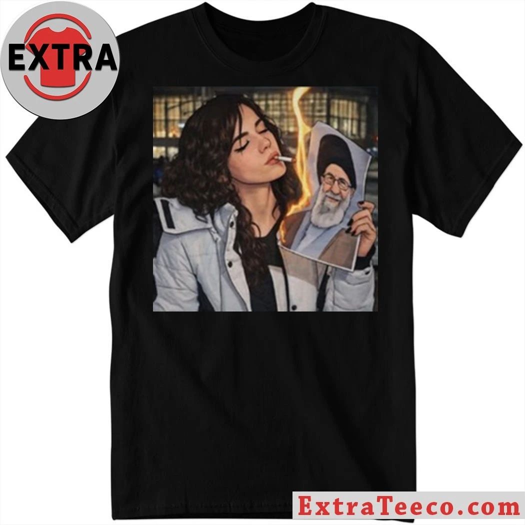 Khamenei In Ashes Cigarette Of Rebellion Iran Revolution Shirt