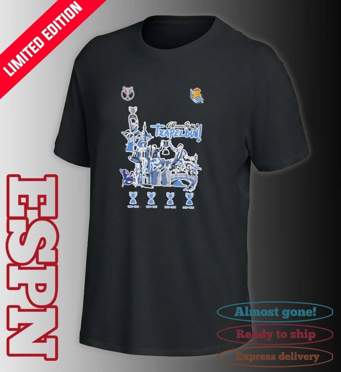 Real Sociedad Guozhen Reala Txapel Dun Campeones Shirt