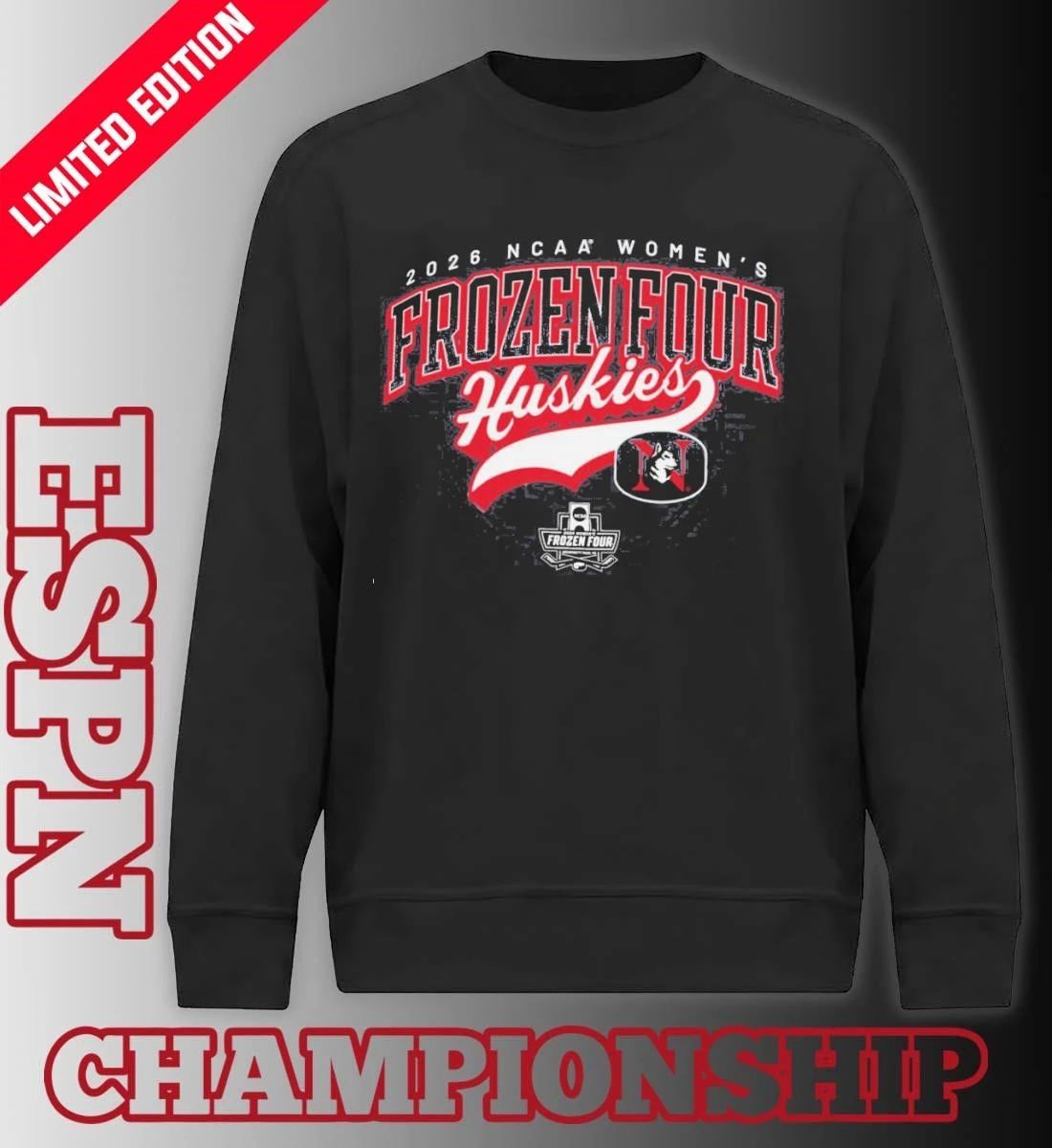 Northeastern Huskies 2026 NCAA Women’s Ice Hockey Frozen Four Shirt