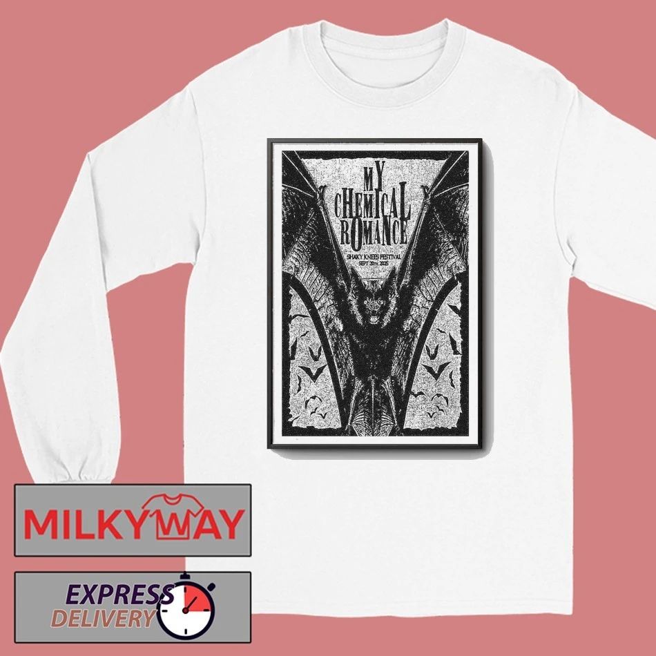 Poster My Chemical Romance at Shaky Knees Festival Sept 20, 2025 shirt