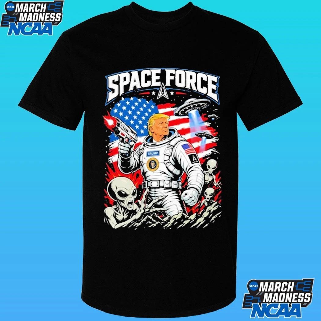 Trump Space Force Alien Ufo Graphic Shirt