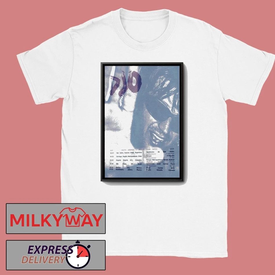 DJO South America And Mexico 2026 Shows Poster shirt