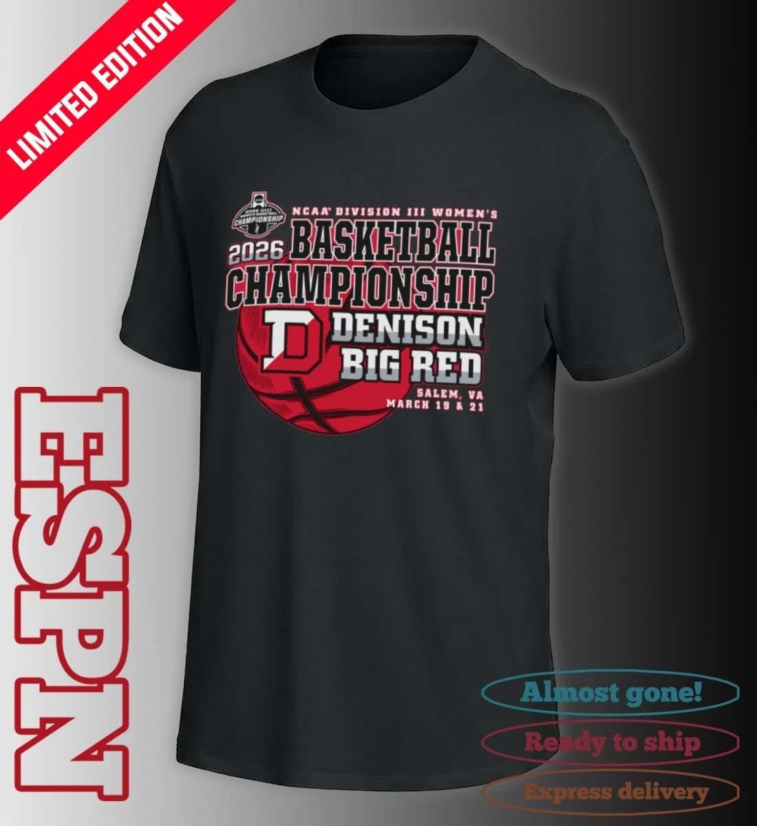 Denison Big Red 2026 NCAA DIII Women’s Basketball Championship Shirt