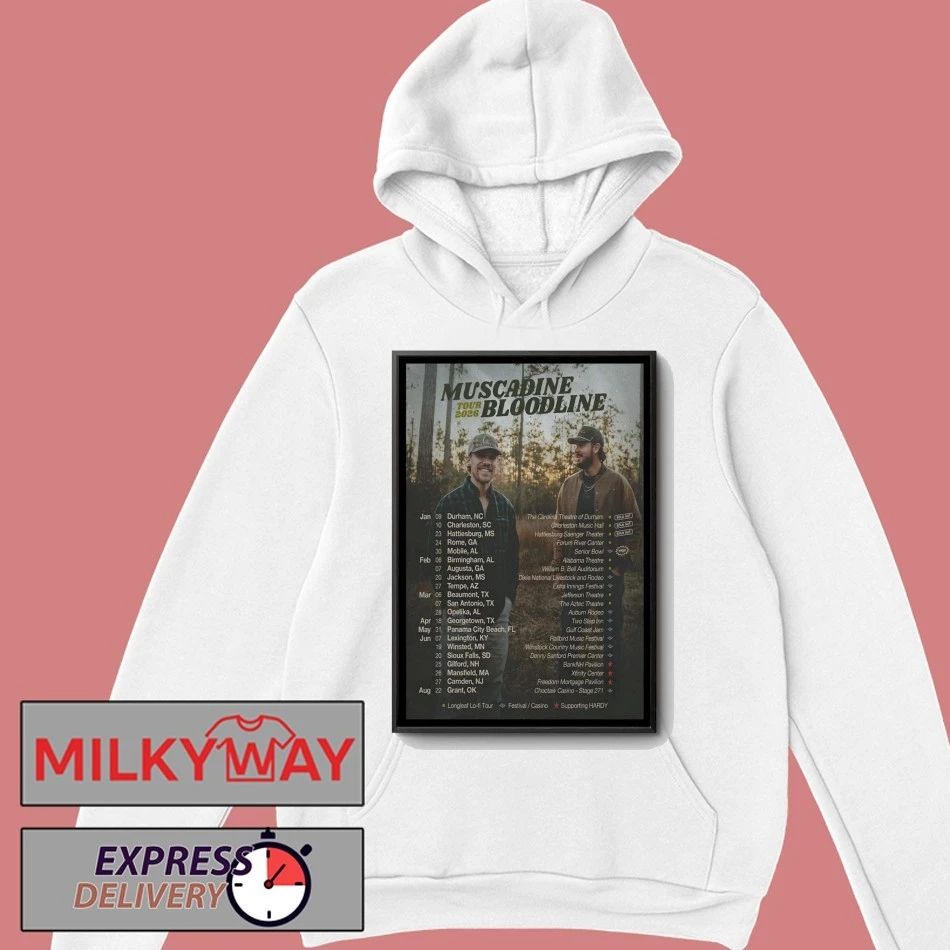 Muscadine Bloodline Tour 26 Poster shirt