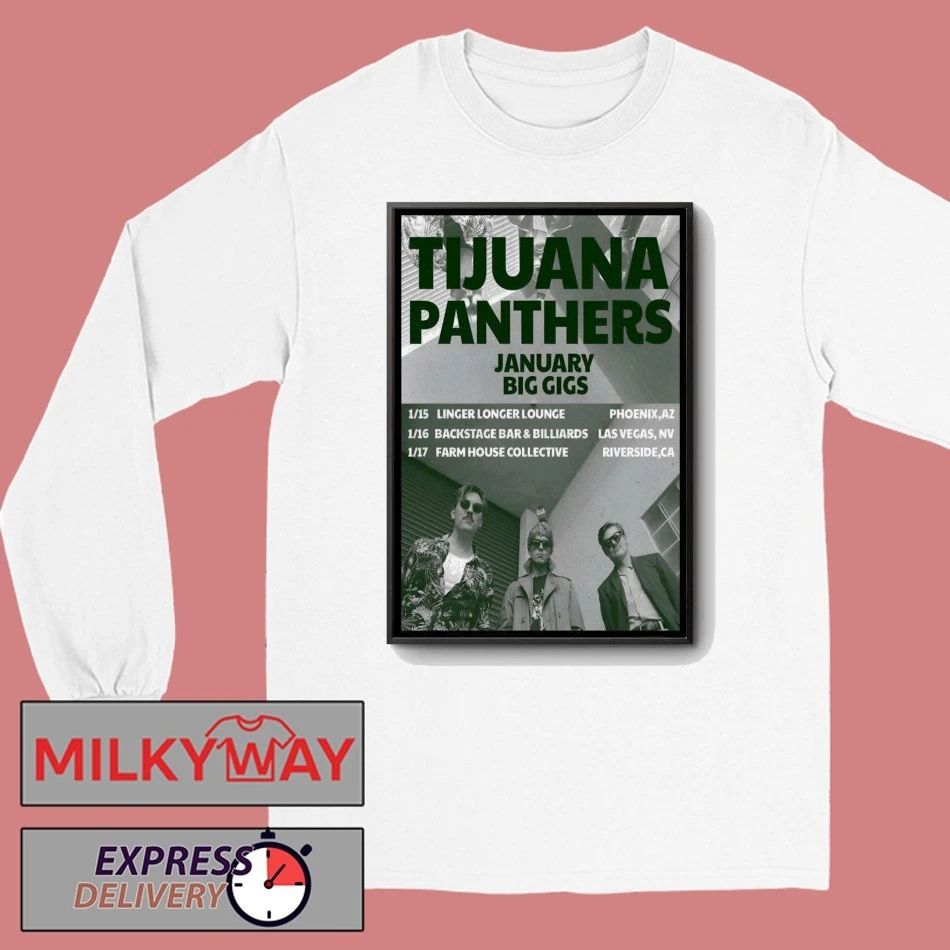 Tijuana Panthers Jan 2026 Tour Poster shirt