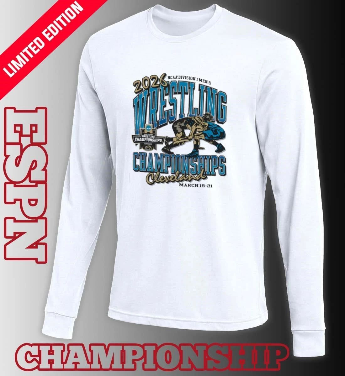 March 19-21 2026 NCAA Division I Wrestling Championships Shirt