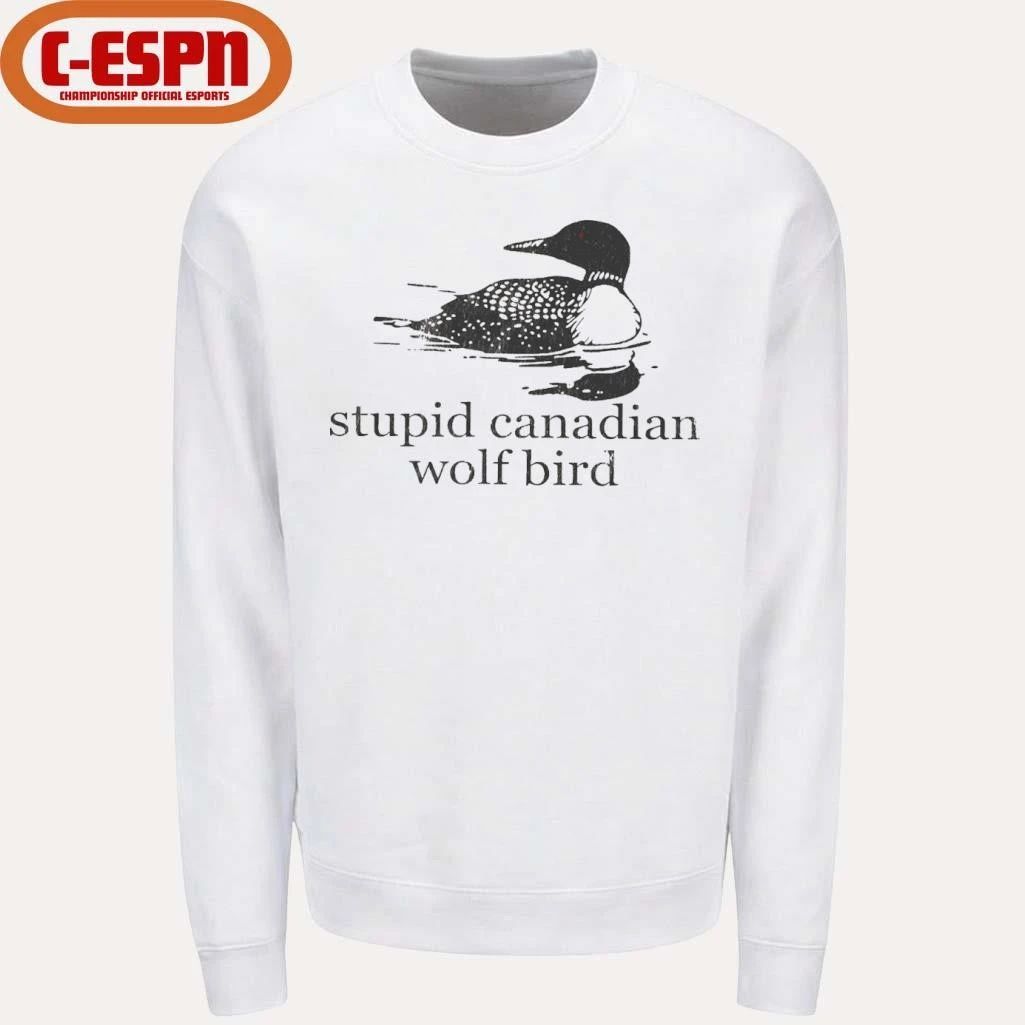 Stupid Canadian Wolf Bird Hockey Romance LGBT Shirt