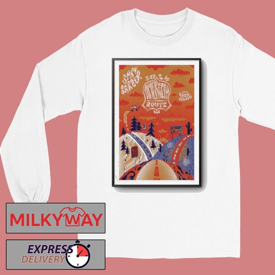 Poster Sam Barber Americas Route Tour 2026 shirt