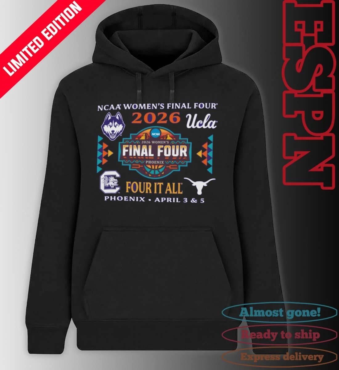 Semifinal Teams 2026 NCAA Women’s Final Four Shirt