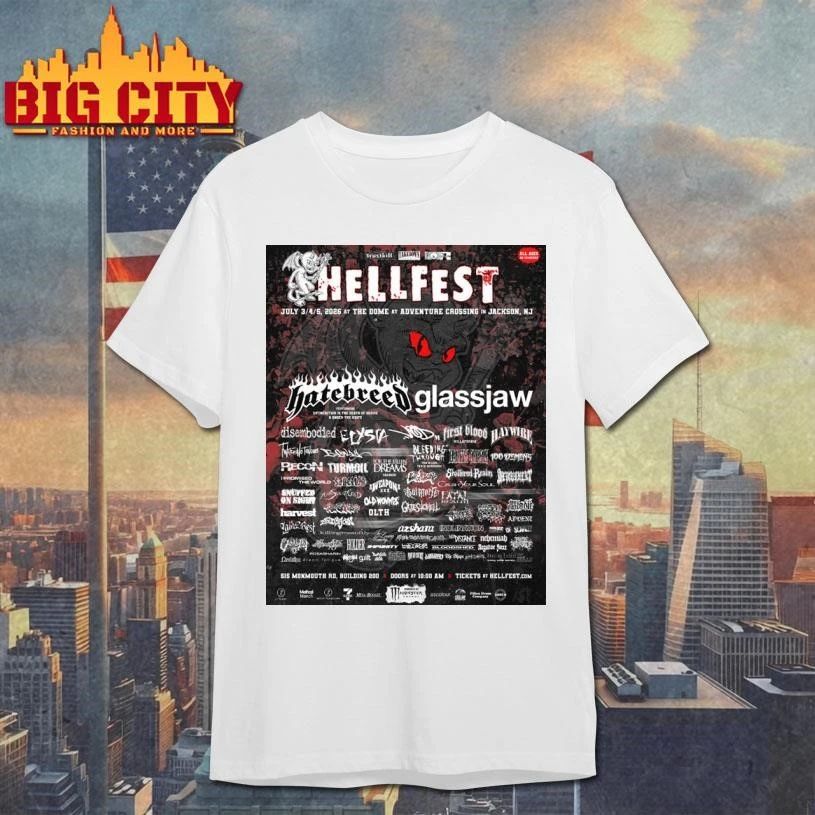 Hellfest Hardcore Festival 2026 Line Up Poster Shirt