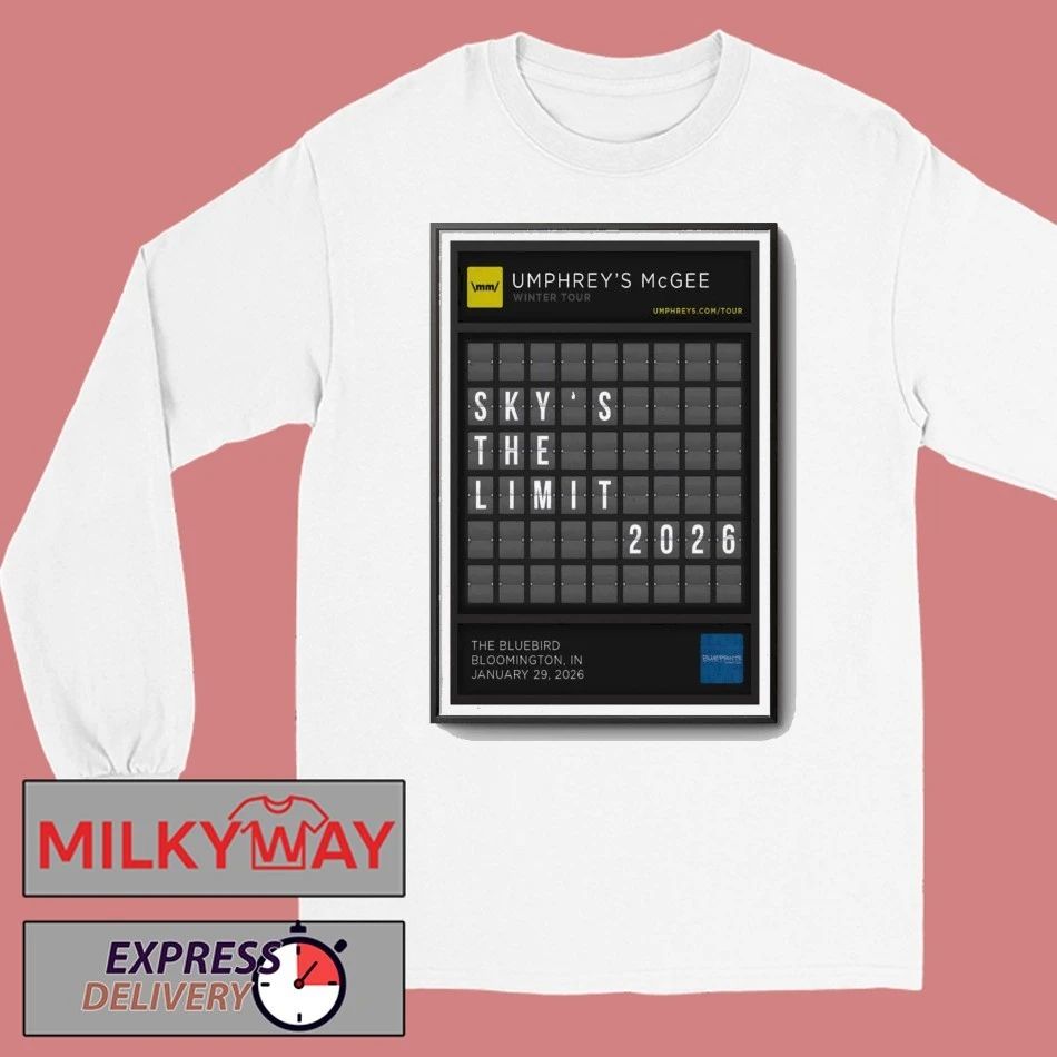 Umphrey’s McGee Bloomington IN Concert Jan 29 2026 Poster shirt