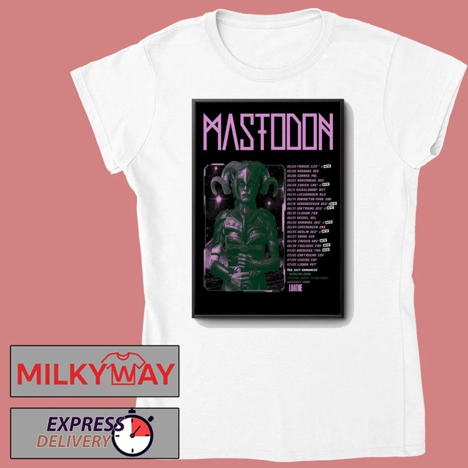 Mastodon Europe 2026 Tour Poster shirt