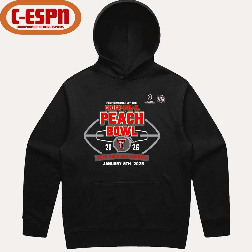 Texas Tech Red Raiders Chick-Fil-A Peach Bowl 2026 Shirt