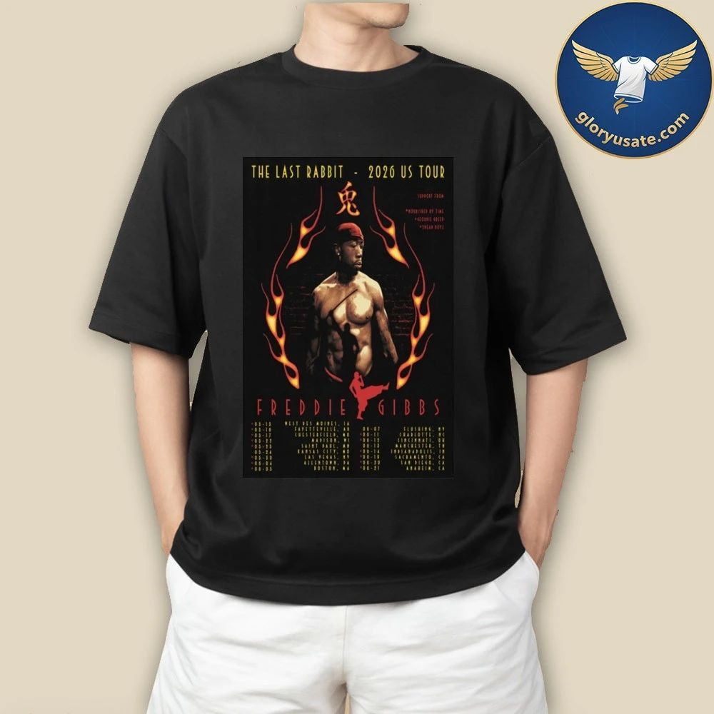 Freddie Gibbs US 2026 The Last Rabbit Tour Poster Shirt
