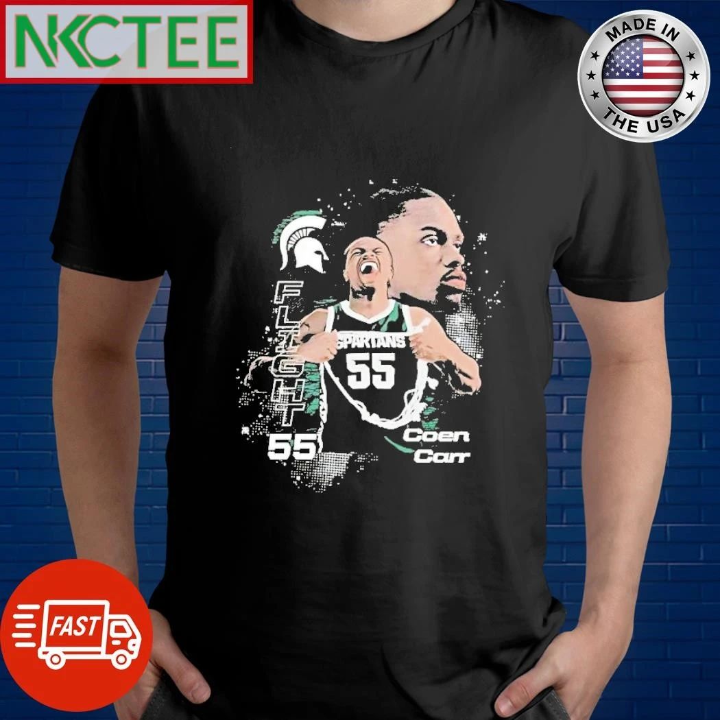 Coen Carr Michigan State Spartans Flight 55 shirt