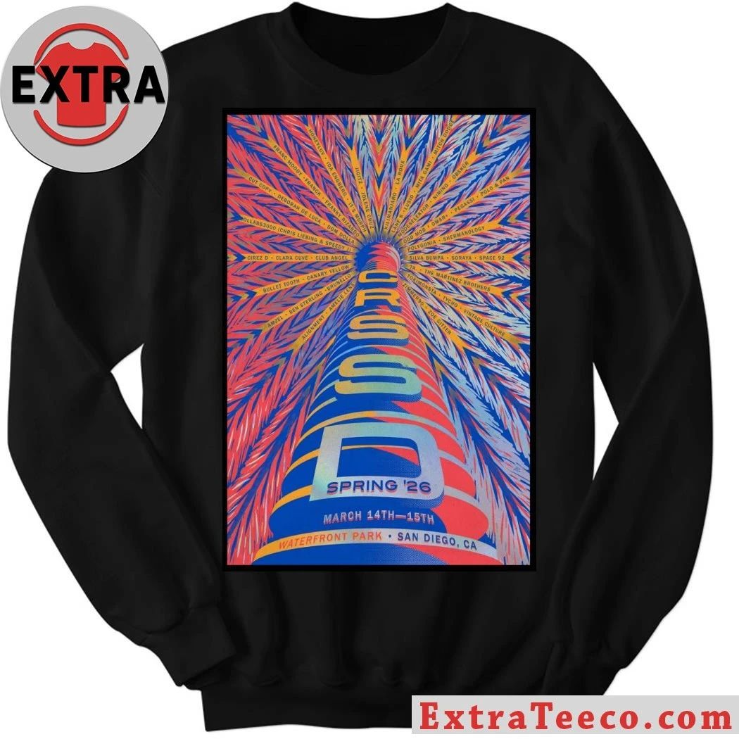 CRSSD Fest San Diego CA March 14-15 2026 Poster Shirt