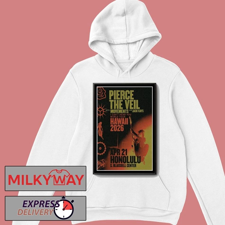 Pierce The Veil Neal S. Blaisdell Arena, Honolulu 2026 Poster shirt