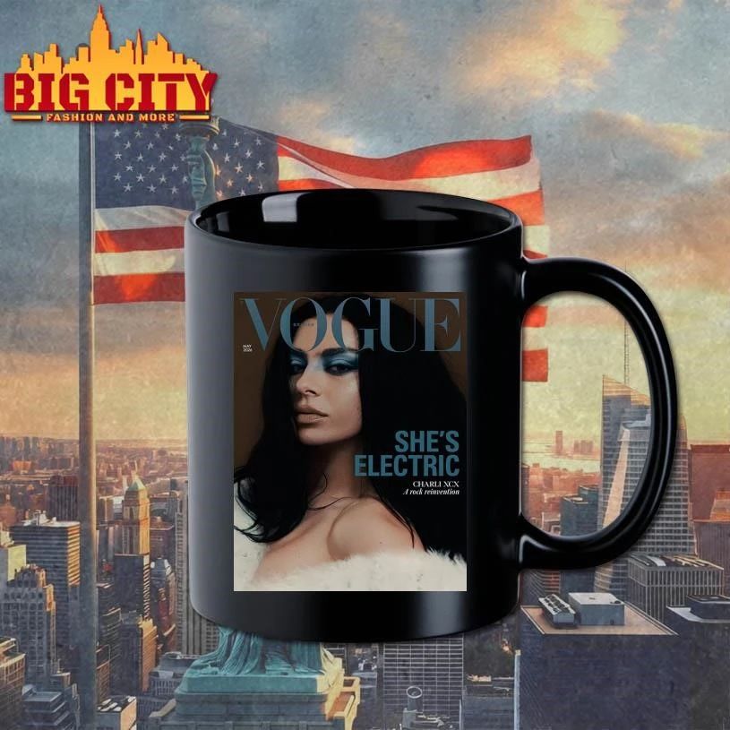 Charli XCX Graces On British Vogue May 2026 She’s Electric Poster Shirt