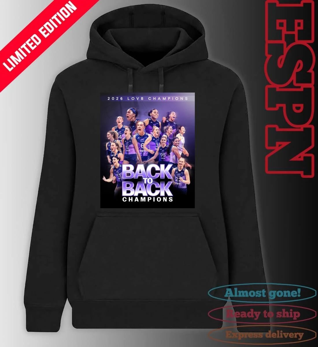 LOVB Austin Back 2 Back League One Volleyball Champions Shirt