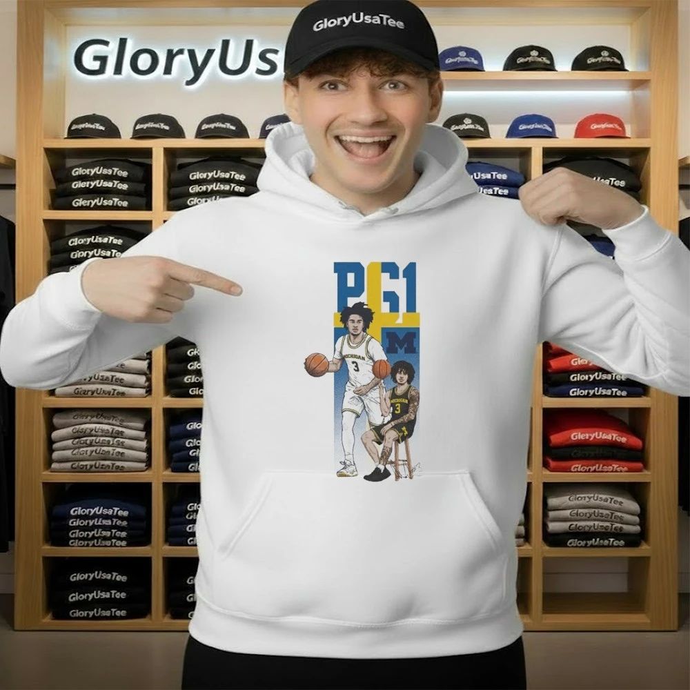 Elliot Cadeau Michigan Basketball White PG1 Shirt