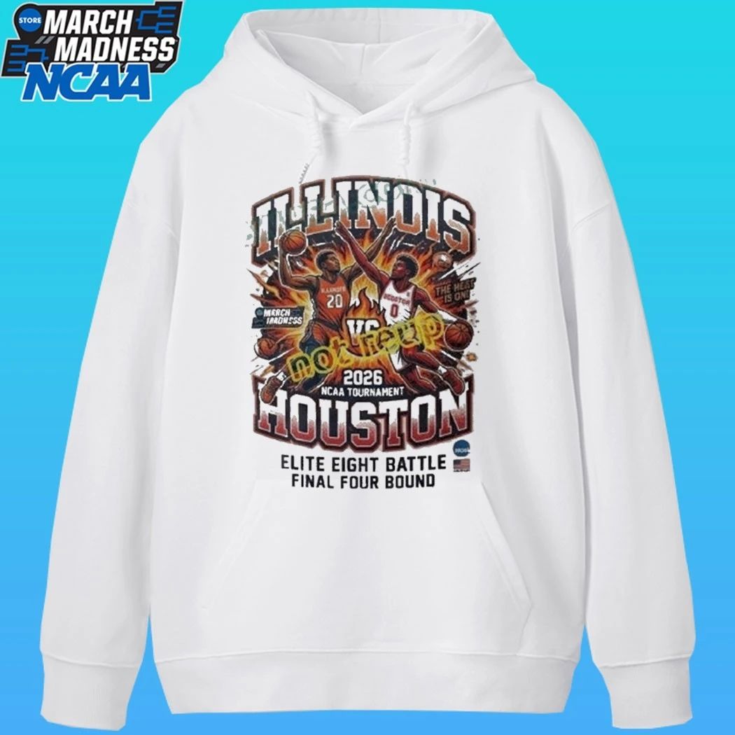 Illinois Vs Houston 2026 Ncaa Sport Elite Eight Battle Final Four Bound Shirt