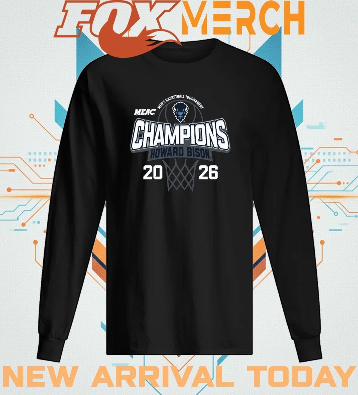 Howard University Men’s Basketball 2026 MEAC Tournament Champions shirt