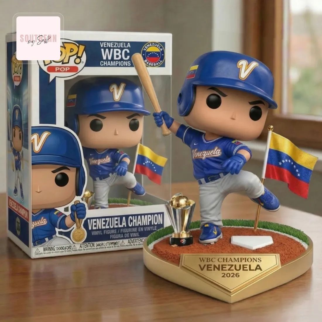 Venezuela WBC Champions 2026 Baseball Pop Figure Doll