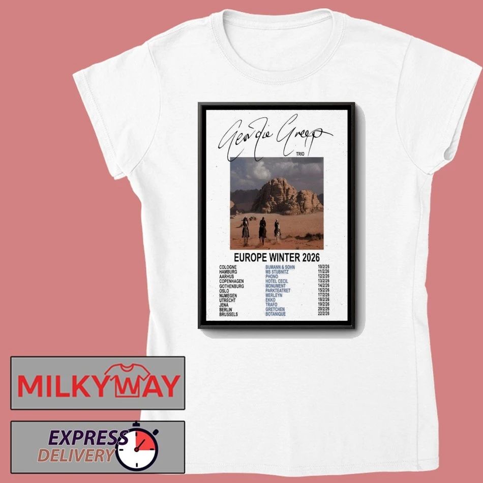 Poster Geordie Greep Tour Europe Winter 2026 shirt