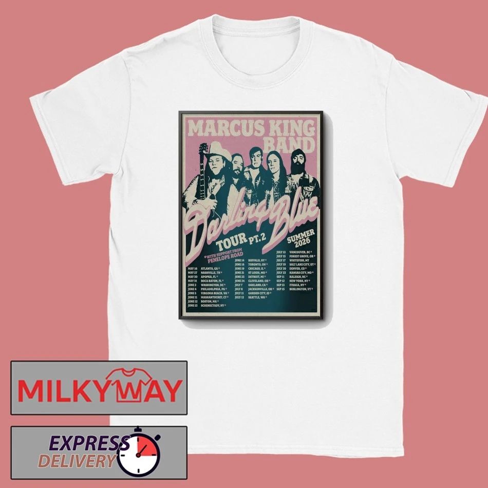 Marcus King Band Darling Blue Tour Summer 2026 Poster shirt