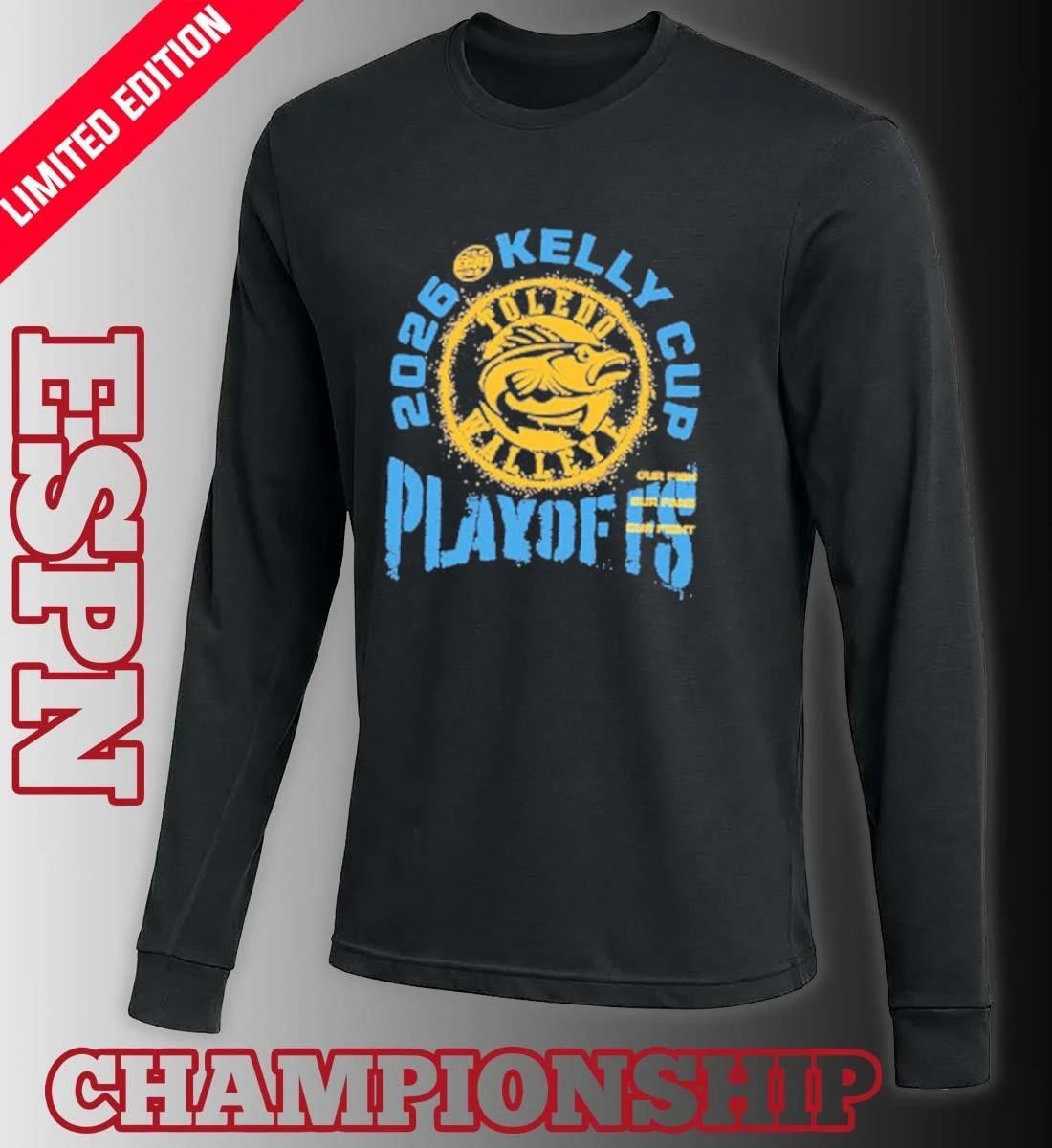 Toledo Walleye 2026 Kelly Cup Playoff Shirt
